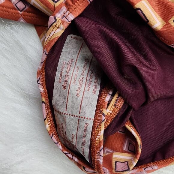 Beth Richards NWT Gina One Piece Convertible Saffron Square Swimsuit Size Large - Picture 13 of 14